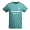 Camiseta manga corta azul para deportistas