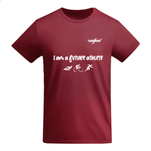 Camiseta manga corta roja para deportistas