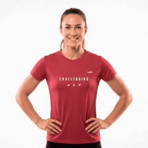 Camiseta We-Tecnic Challenging Woman Light - Rojo Pálido