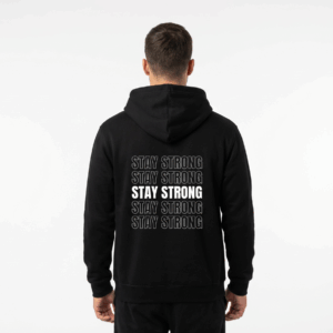 Sudadera Stay Strong Negro Unisex