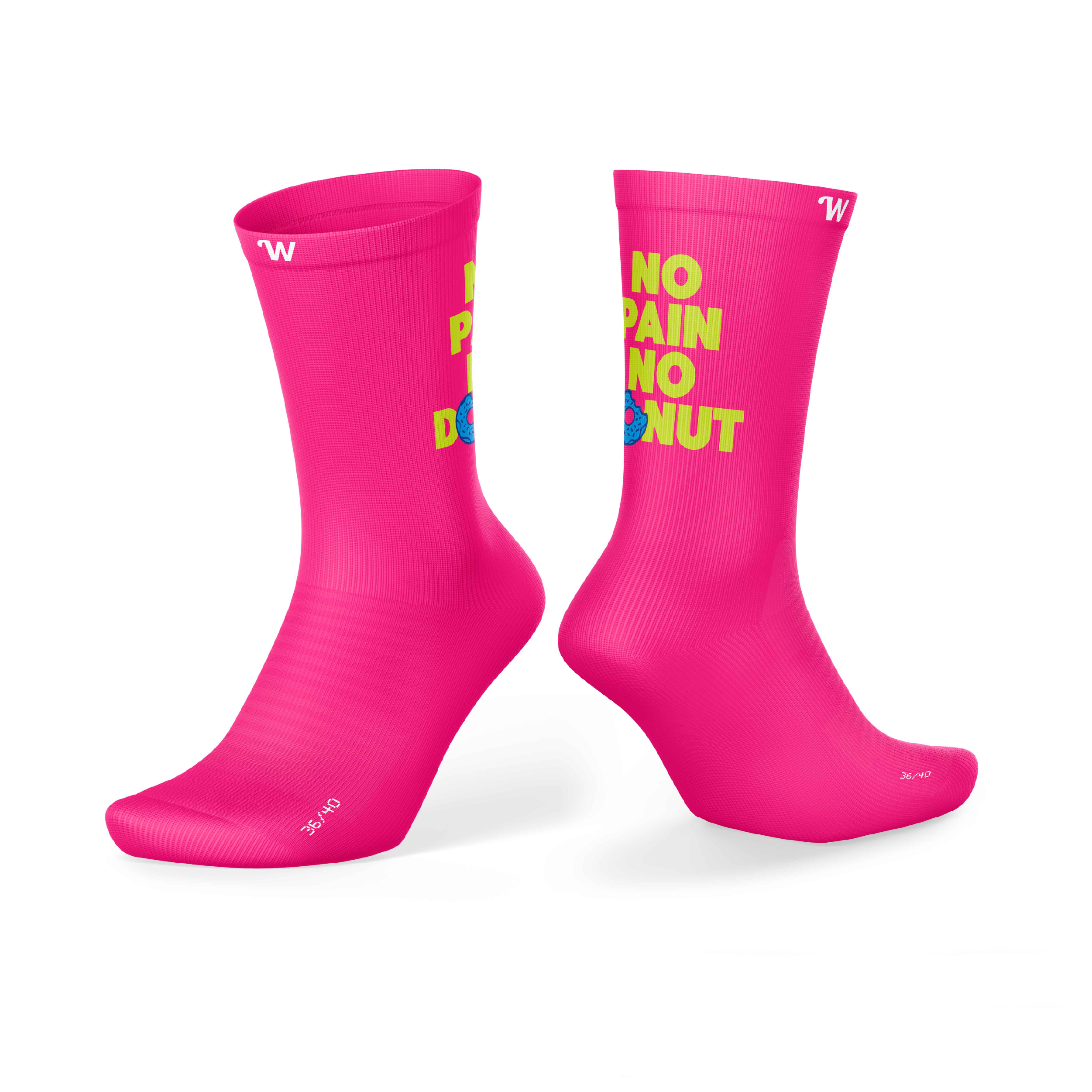 Calcetines We-Tecnic No Pain No Donut — diseño multideporte con soporte y transpirabilidad