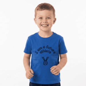 Camiseta Infantil Future Athlete Azul